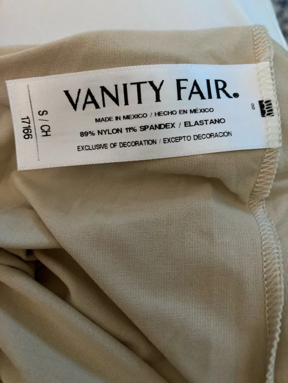 Vanity Fair Spin Cami New With Tags Size Small Color neutral